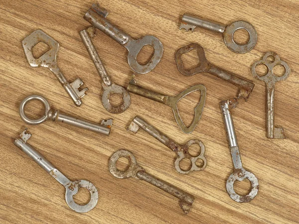 Conjunto de chaves antigas . — Fotografia de Stock