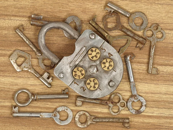 Bloqueio e chaves . — Fotografia de Stock