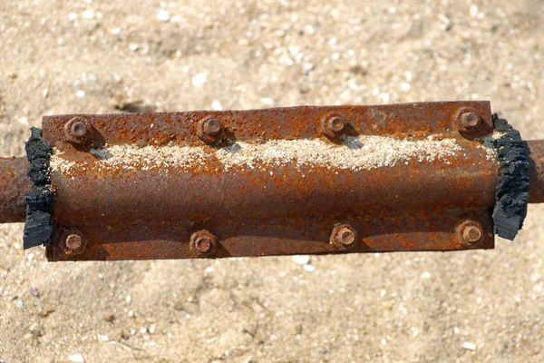 Parche de metal oxidado . —  Fotos de Stock