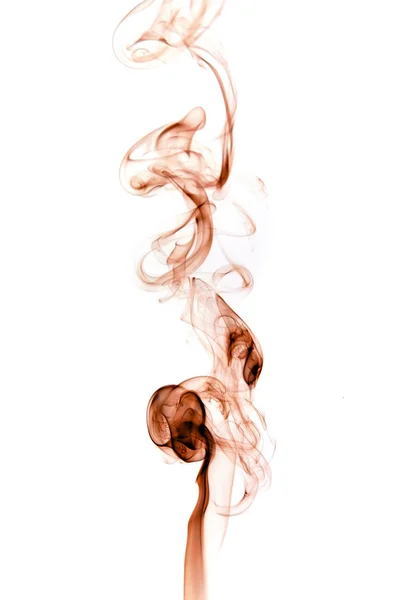 Красочный дым на белом фоне — стоковое фото