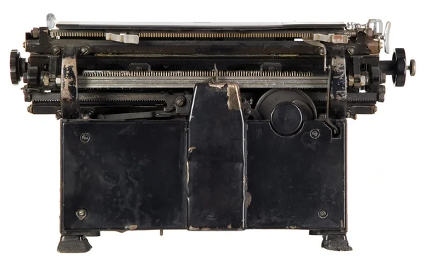 Vintage schrijfmachine op witte achtergrond — Stockfoto