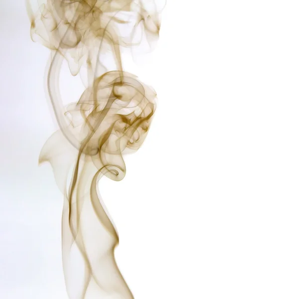 Färgglada röken på vit bakgrund — Stockfoto