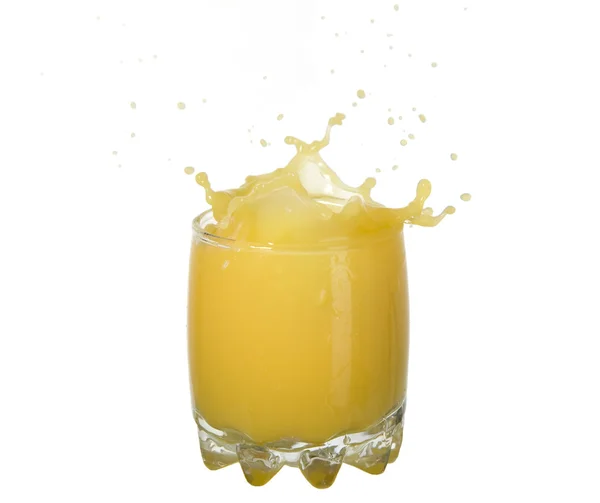 Splash of fresh orange juice — Stock Photo, Image