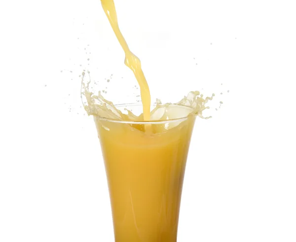 Salpicadura de jugo de naranja fresco — Foto de Stock