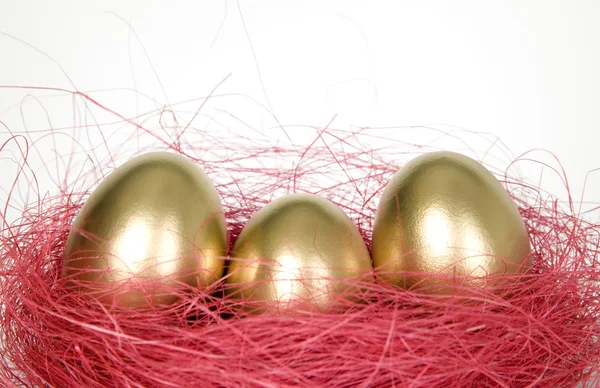 Golden egg for Easter holiday — Stock Photo, Image