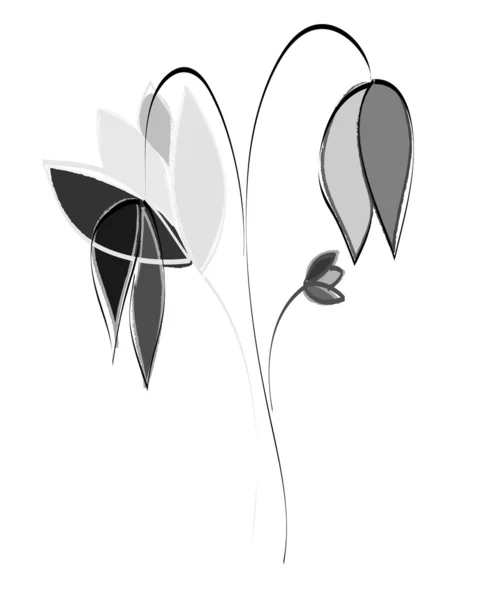 Мбаппе вручную нарисовал цветок с удивительными басами — стоковое фото