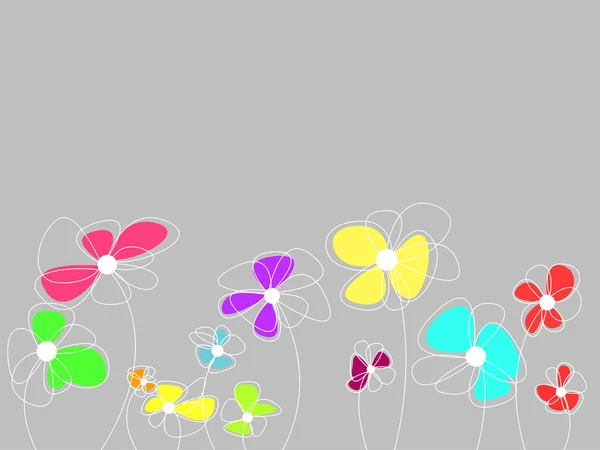 Lindas flores com incríveis flores coloridas — Fotografia de Stock