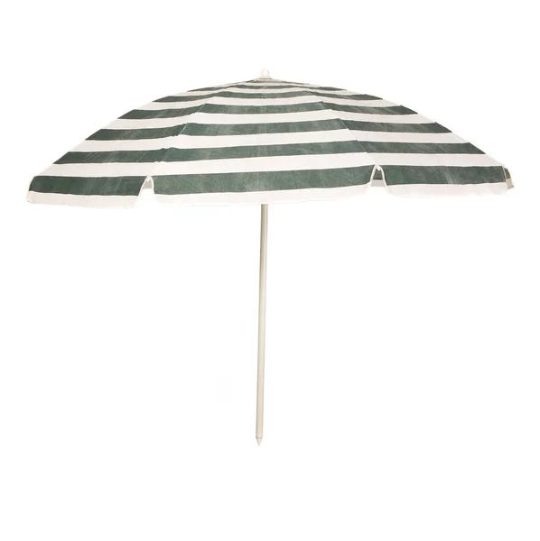 Paraply fra sol på hvit bakgrunn – stockfoto