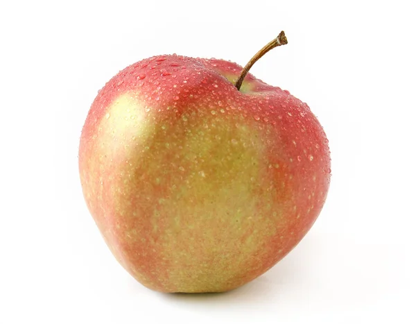 Verse appel op witte achtergrond — Stockfoto