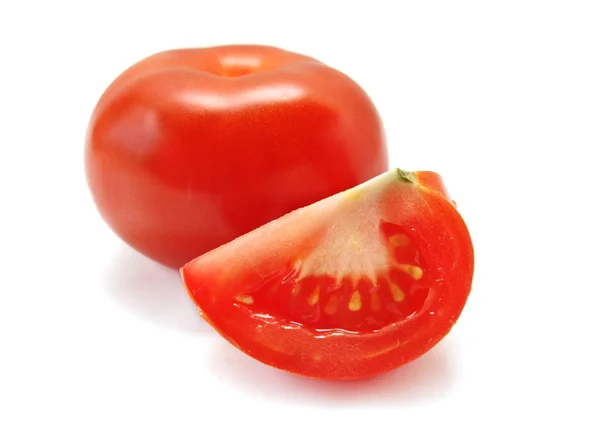 Tomaat op een witte achtergrond Stockfoto