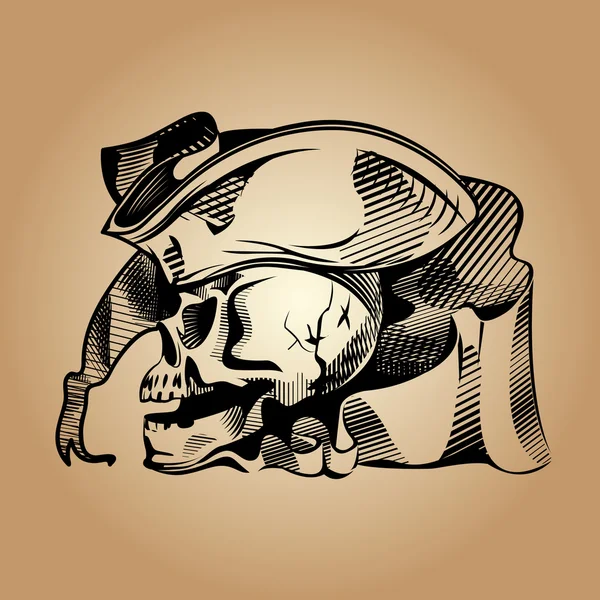 Піратський череп — стоковий вектор