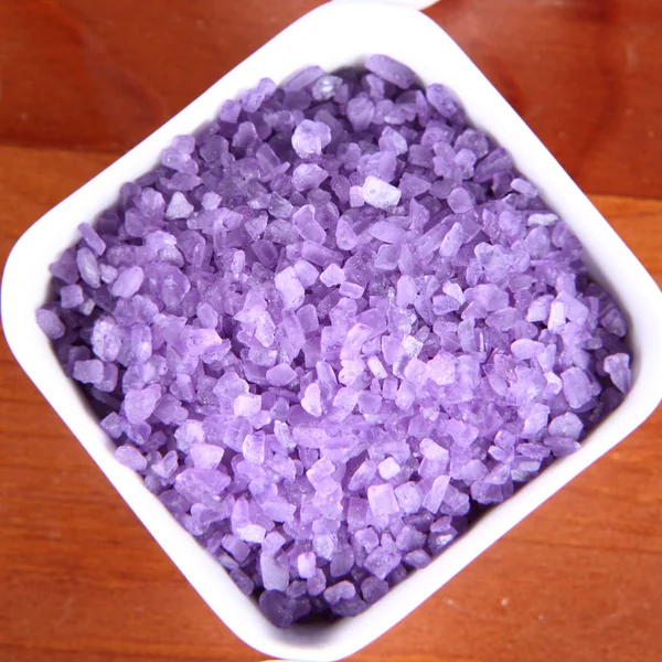 Lavendel spa zout — Stockfoto