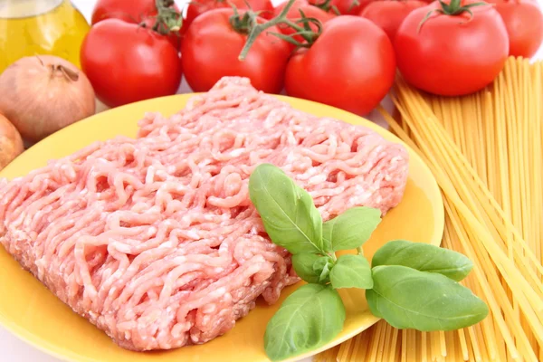 Espaguetis Ingredientes boloñeses —  Fotos de Stock