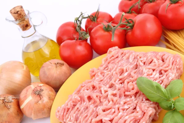 Bolognese sosu malzemeler — Stok fotoğraf