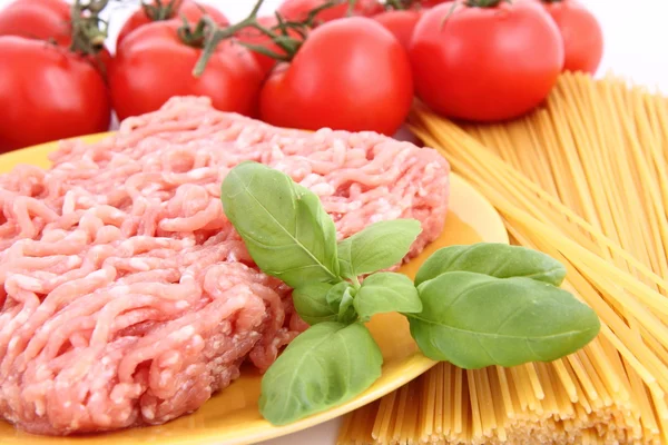 Espaguetis Ingredientes boloñeses —  Fotos de Stock