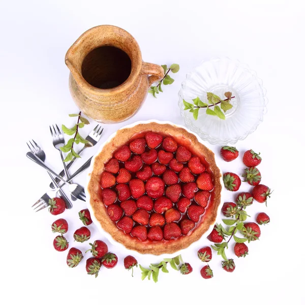Tarta de fresa — Foto de Stock