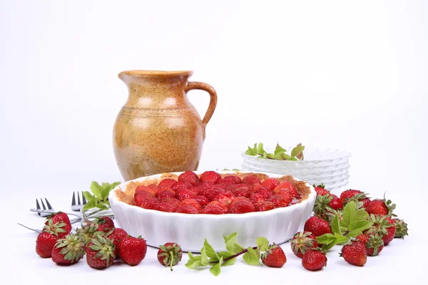Tarte aux fraises , — Photo