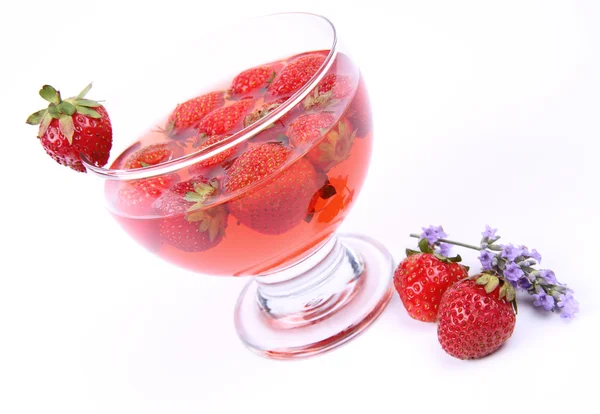 草莓果冻 — 图库照片