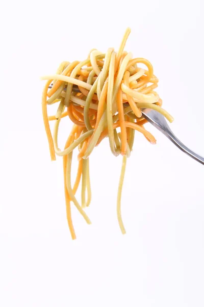 Çatallı spagetti. — Stok fotoğraf