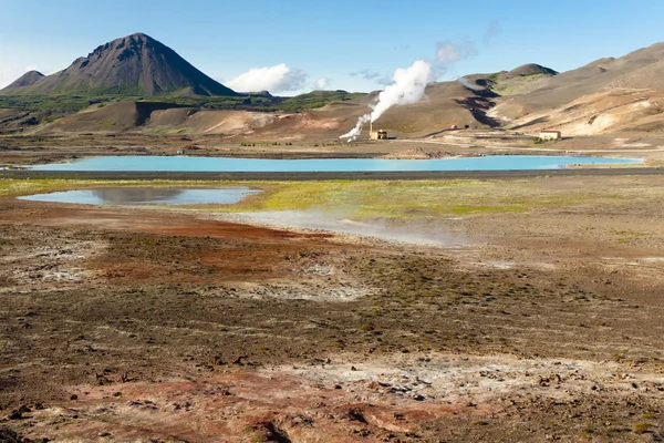Kolorowe ziemi w namafjall - Islandia — Zdjęcie stockowe