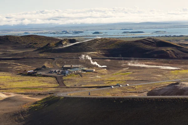 Ландшафт района Миватн - Исландия . — стоковое фото