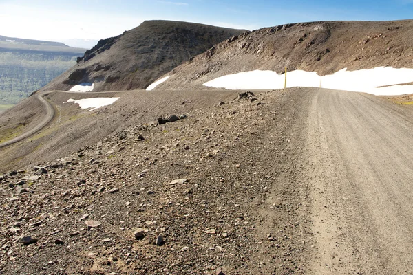 Štěrk horská trasa - 917. Island — Stock fotografie