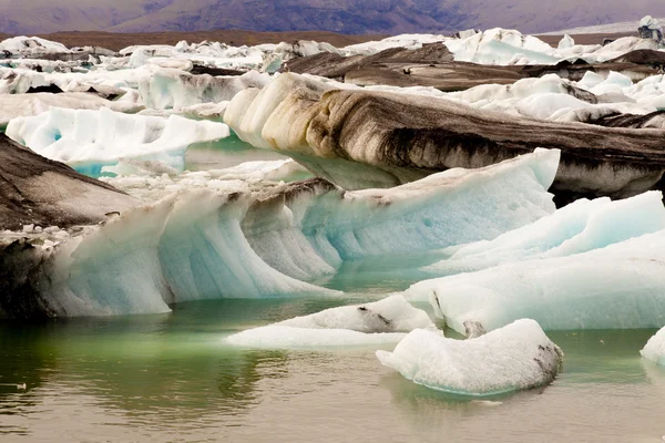 Glacier ice - Glaciärlagunen lake - Island — Stockfoto