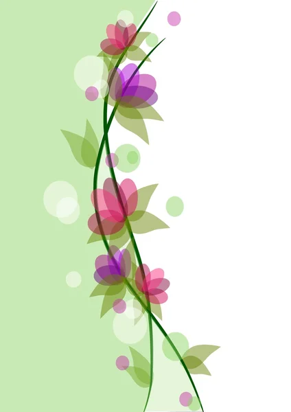 カラフルな美しさの花の背景ベクトル — ストックベクタ