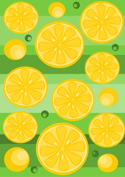 Лимонный фон - вектор — стоковый вектор