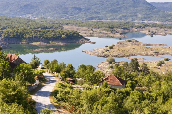 Village and Slano lake in Montenegro, Niksic — Φωτογραφία Αρχείου