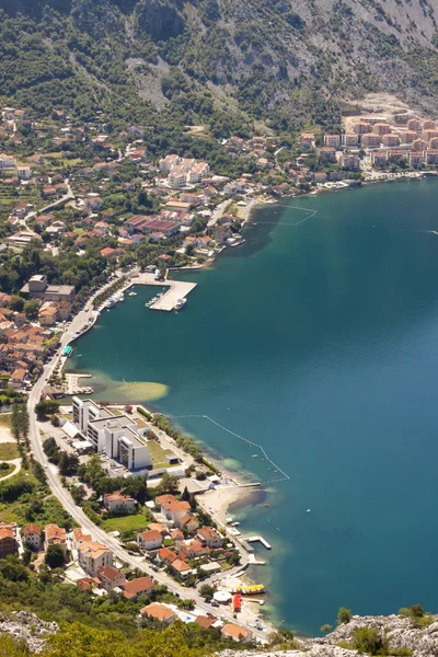 Letecký pohled na risan - Černá Hora — Stock fotografie