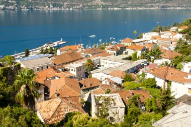 viewn üzerinde herceg novi şehir - Karadağ