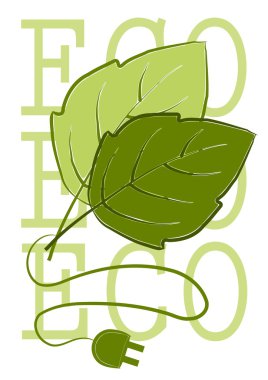 Eco leafs - vector clipart