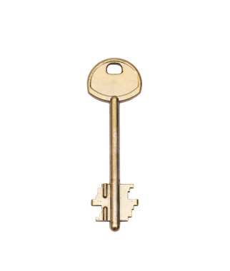 Old metal key clipart