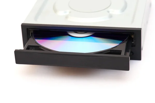 Зображення крупним планом з читача DVD- ROM — стокове фото