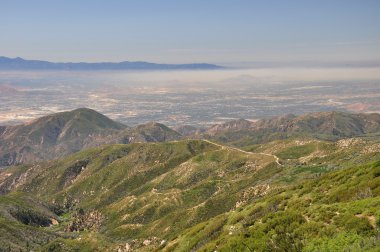 Smog over San Bernardino clipart