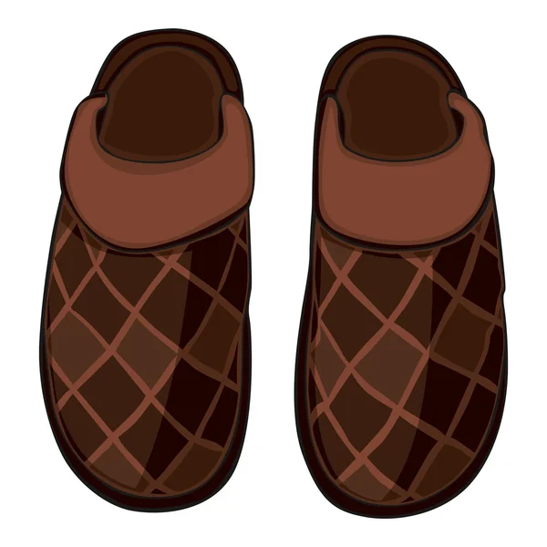 Huis slippers — Stockvector