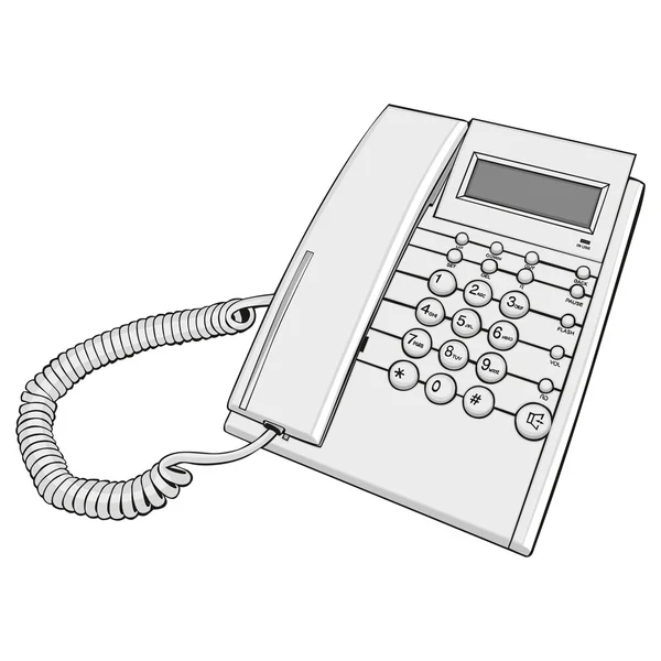 隔離された携帯電話 — ストックベクタ
