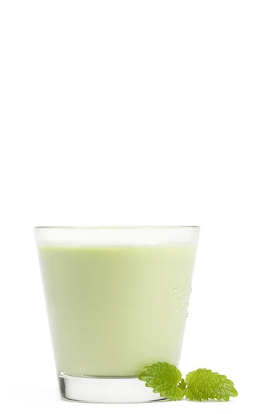 Milkshake con melissa aparte —  Fotos de Stock