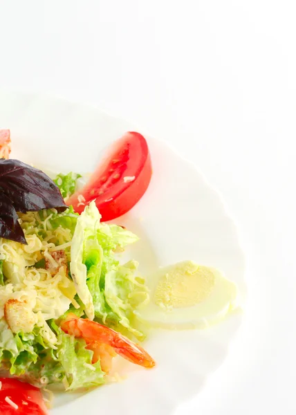 Salada Caesar com camarão — Fotografia de Stock