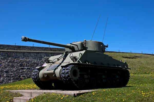 坦克在魁北克省，加拿大 图库图片