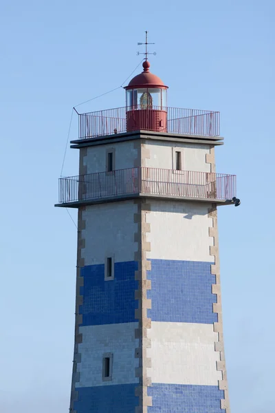 Santa Marta lighthouse in Cascais, Portugal — Stock Photo, Image