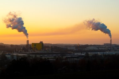 Sunrise siluet sigara fabrikası