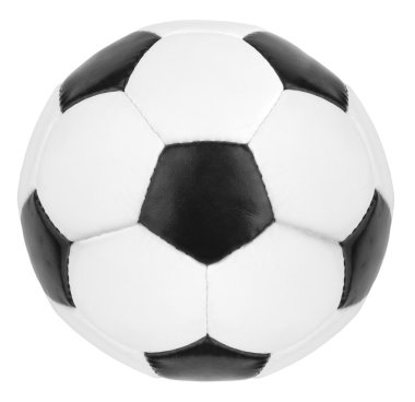 Football isolated on the white background clipart