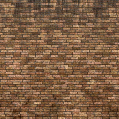 Old weathered stained red brick wall background clipart