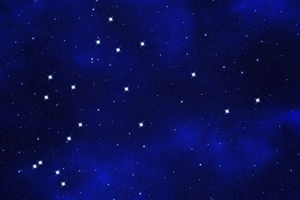 Star-field background of zodiacal symbol "Aquarius" — Stock Photo, Image