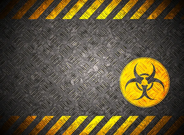 stock image Metal background with caution tape