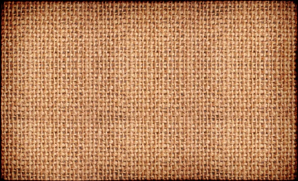 Närbild av naturliga säckväv hessian säckväv. — Stockfoto