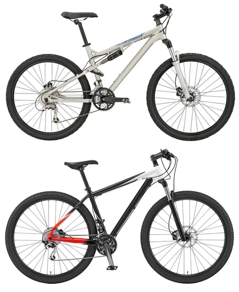 스포츠 자전거 클리핑 pa와 흰색 배경에 고립 — 스톡 사진