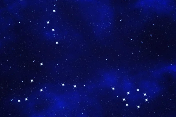 Зоряне поле фону зодіакального символу "Секрети " — стокове фото